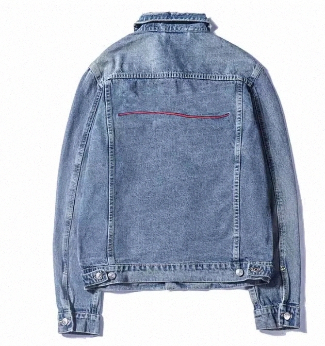 

Designer Mens Denim Jackets Men Women High Quality Casual Coats Black Blue Letter Printing Fashion Mans Stylist Jacket Outerwear Clothing 11