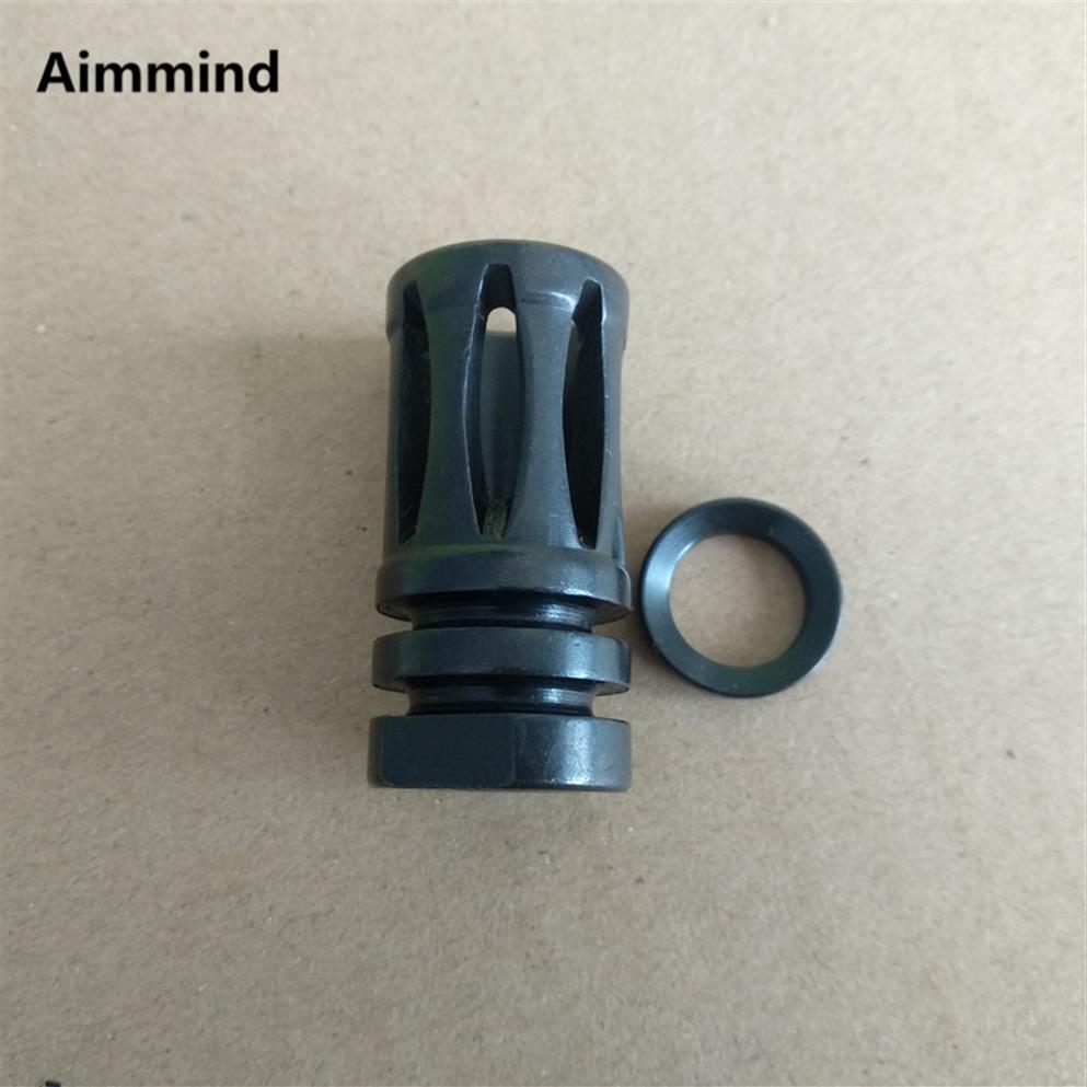 

.223 .308 stainless steel competition Birdcage Muzzle Brake 1/2"x28 .308 5/8"x24 Crush Washer246x