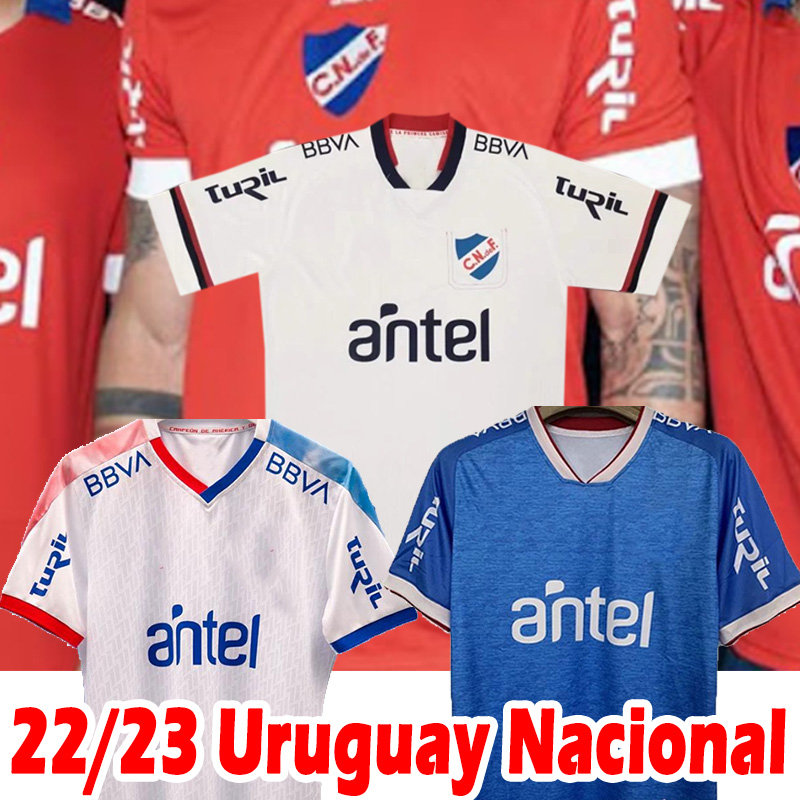 

2022 2023 Uruguay Nacional de Football soccer jersey Away Uniforms Asunción National Club 22/23 Brahian Ayala Danilo Santacruz Carlos Arrua Men shirts, Wulaguiguoming 22 23