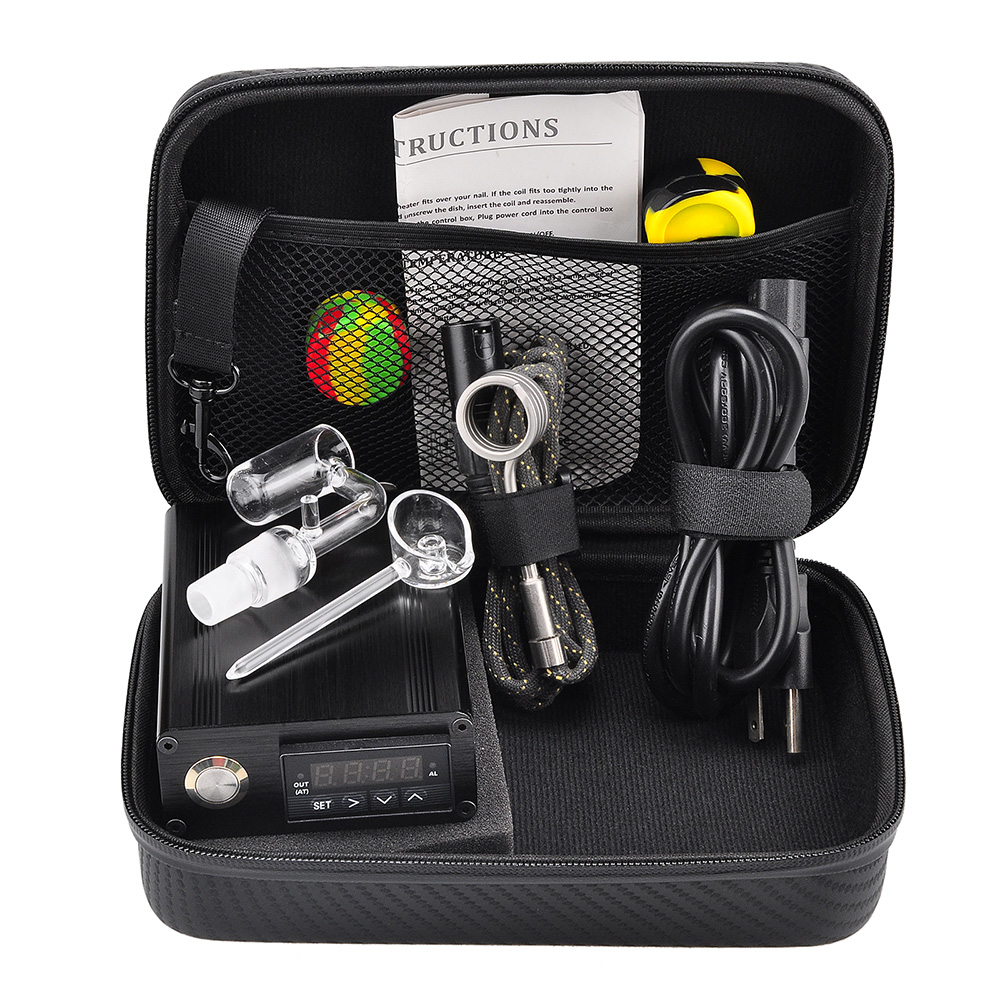 

E Dab Nail Kit Banger Quartz Nail Vapor Wax Dry Herb Electronic Temperature Controller Box smoke 100W 110V 240V Enail Fit Nectar Collector Glass Bongs