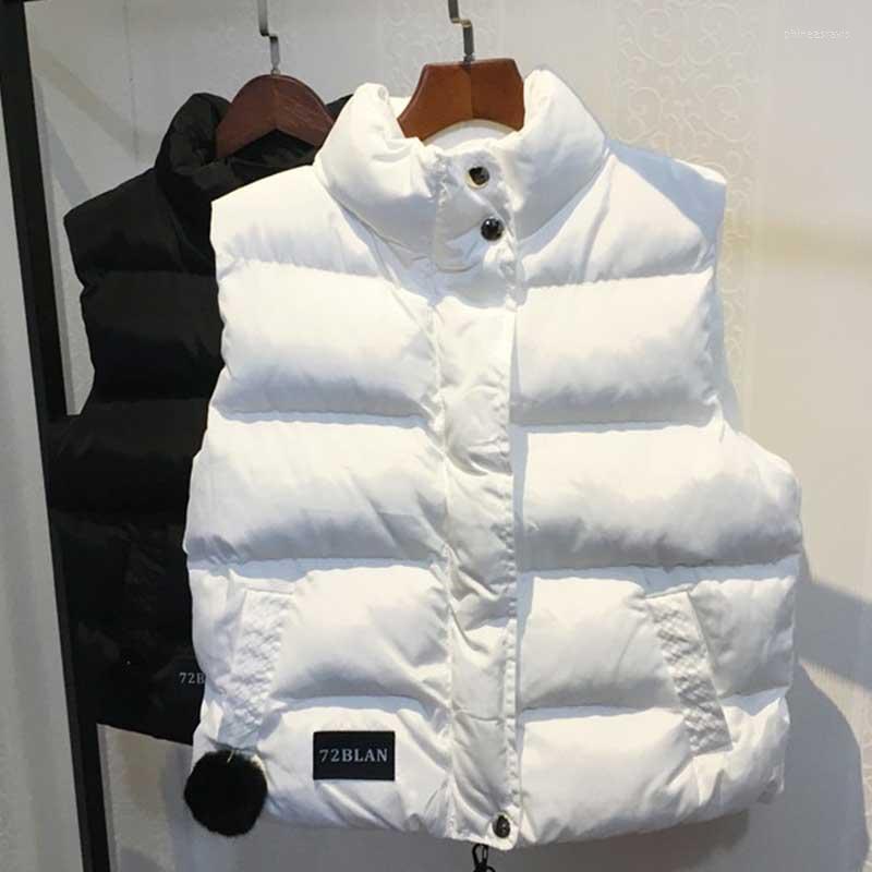 

Women' Vests Vest Women Sleeveless Jacket Fall Short Coat Waistcoat Female Body Warmer Ladies White Witner Chalecos Para MujerWomen' Phin2, Black
