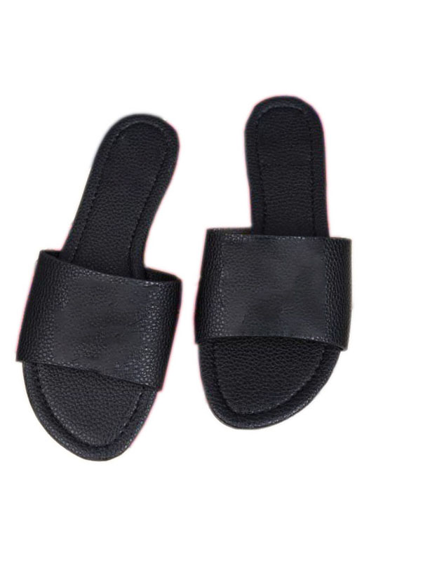 

Ladies Summer Beach Embossed Casual Flat Slippers 2 Color Sandals Designer Slippers, 2#