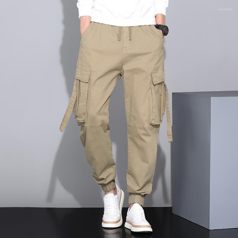 

Men's Pants Cargo Side Pocket Cotton Casual Loose Waist Military Tactical Men's Street Smart SweatpantsMen's Naom22, 8808 black