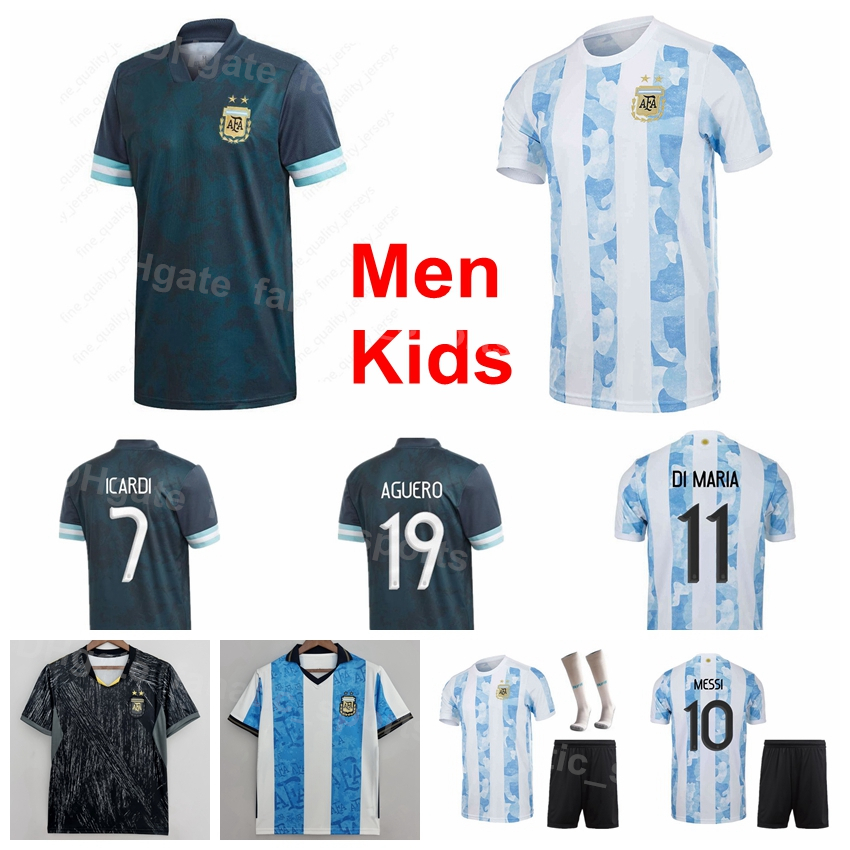 

Argentina Soccer 7 Rodrigo De Paul Jerseys 0 Lautaro Martinez 11 Angel Di Maria 15 Nicolas Gonzalez 5 Leandro Paredes 19 Nicolas Otamendi Football Shirt Kits Custom, Men