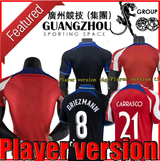 Joueurs Soccer Jerseys Home 22 23 Joao Felix 2022 2023 M. Llorente Suarez Correa Camiseta Football Shirts Uniforms Men Set Griezmann R. De Paul C
