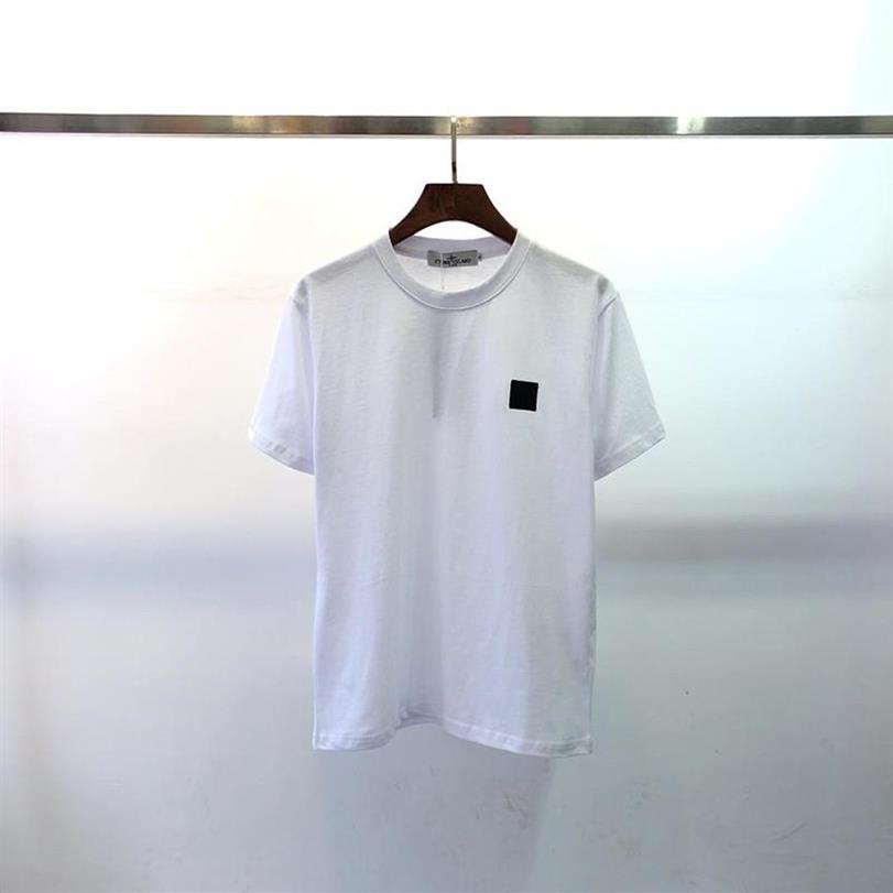 2021 STONE Spring ISLAND Men Trendy Cotton T-Shirt Men Casual Logo Long Sleeve Couple Loose O-Neck Male Short Sleeve T-shirt 02262236r