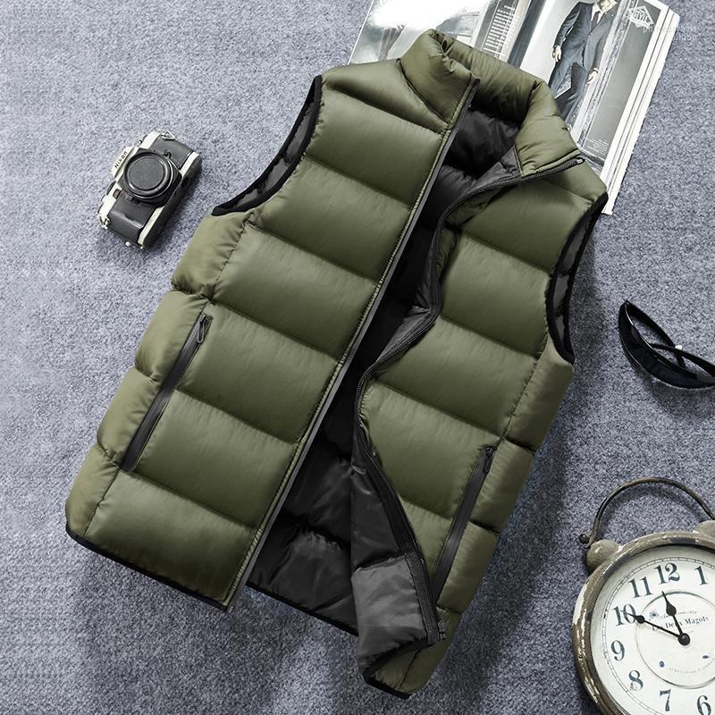 

Men's Vests Waistcoat Autumn Winter Thickened Cotton Jacket Youth Korean Fashion Cool Shoulder Vest Coat Phin22