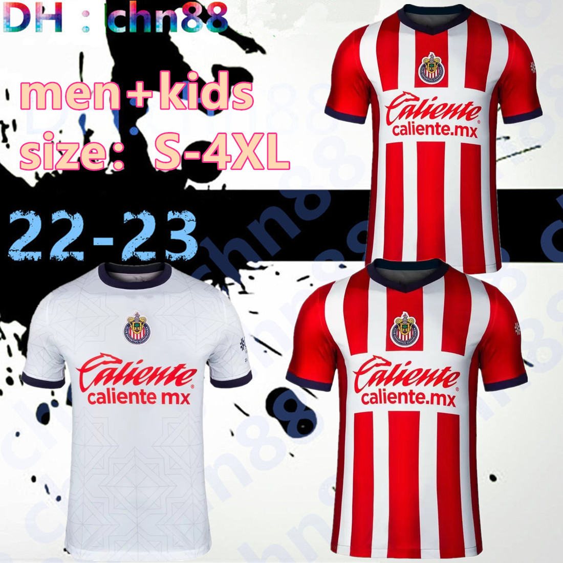 

2022 2023 Chivas Soccer Jersey Guadalajara Mens home away 3rd White Pink A.ZALDIVAR 115th anniversary BRIZUELA A.VEGA football shirt Camiseta de futbol 21 22 23, 21-22 away
