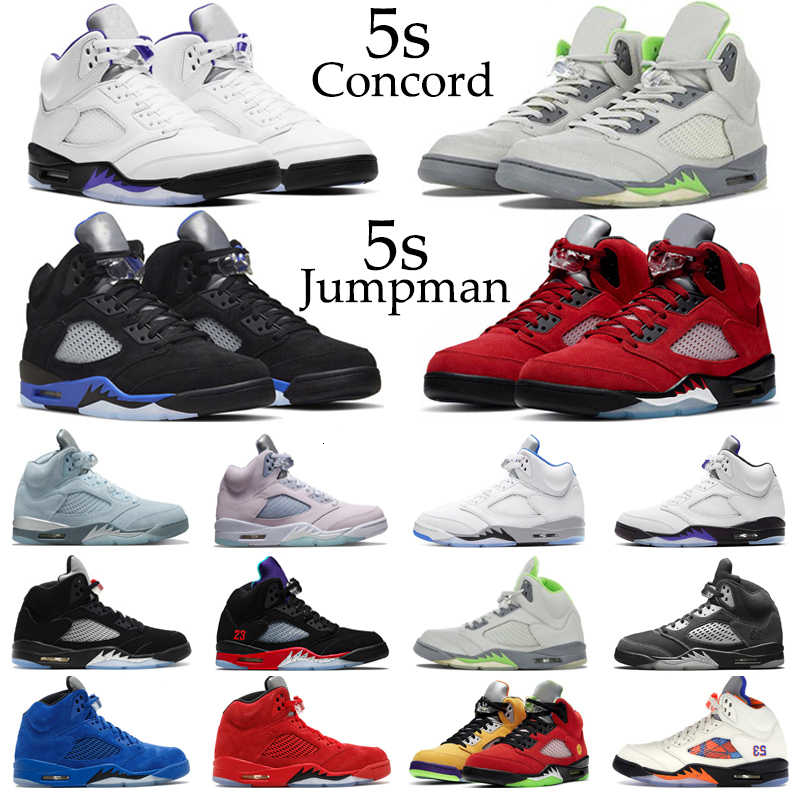 

5s Concord Men Basketball Shoes Jumpman 5 Green Bean Easter Blue Bird Raging Red Racer Oreo Anthracite Mens Trainers Sport Sneakers 2YQB, #1