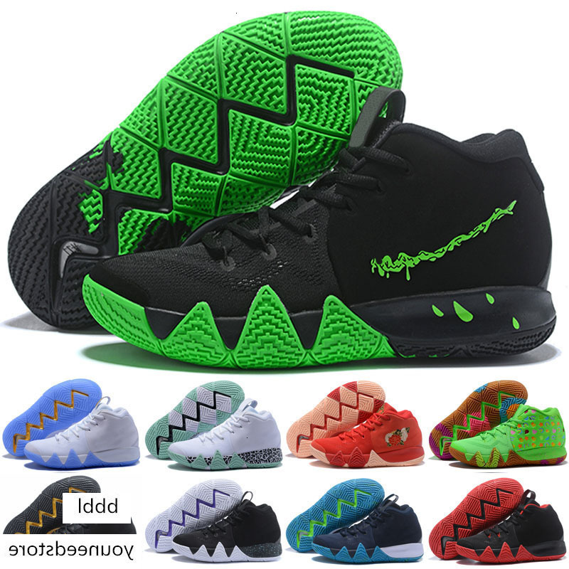 

Basketball Shoes Kyrie Iv Green Lucky Charms Halloween Mens Sale 4 Training Sneakers Drop Ship, As photo 13