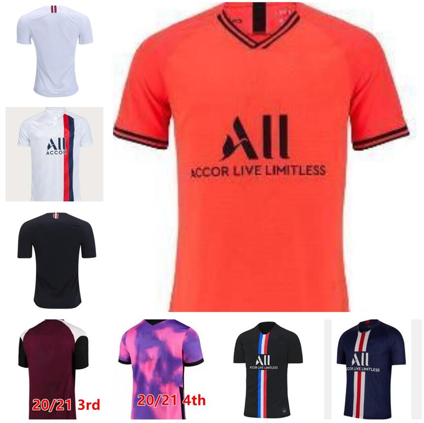 

Retro 2018 2019 2020 HAKIMI RAMOS maillot de foot 18 19 20 soccer jersey MBAPPE shirt men hommes enfants black VERRATTI MARQUINHOS KIMPEMBE fourth Icardi di Maria PsGs