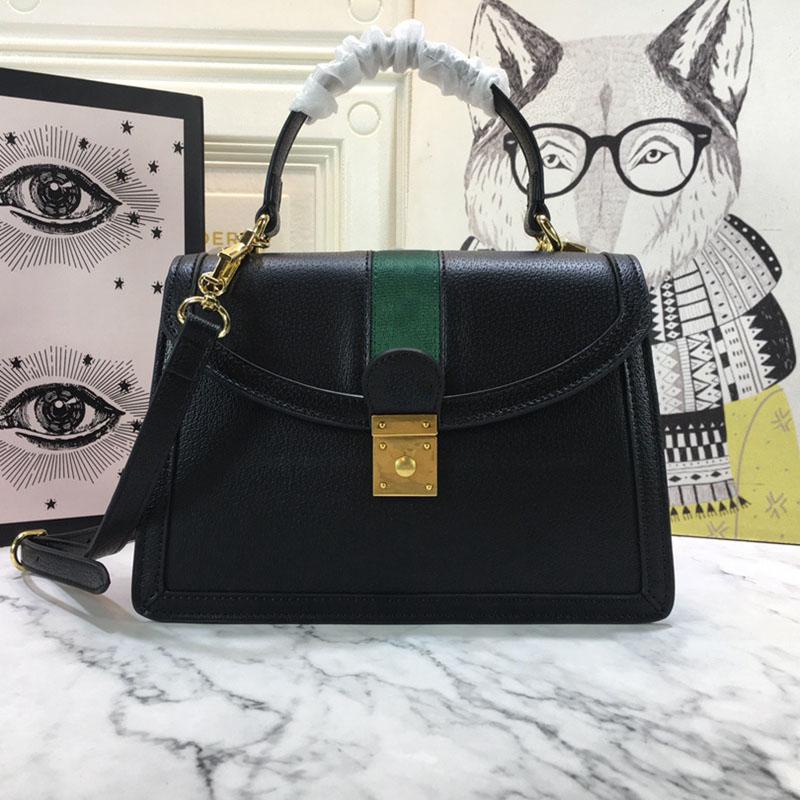 

5A Brand Designer Totes Women's Fashion Luxury Epilogue Top Quality Bag Square Retro Shape With Classic Striped Webbing Shape Handbag Size 25x17.5x7cm, Colour 1