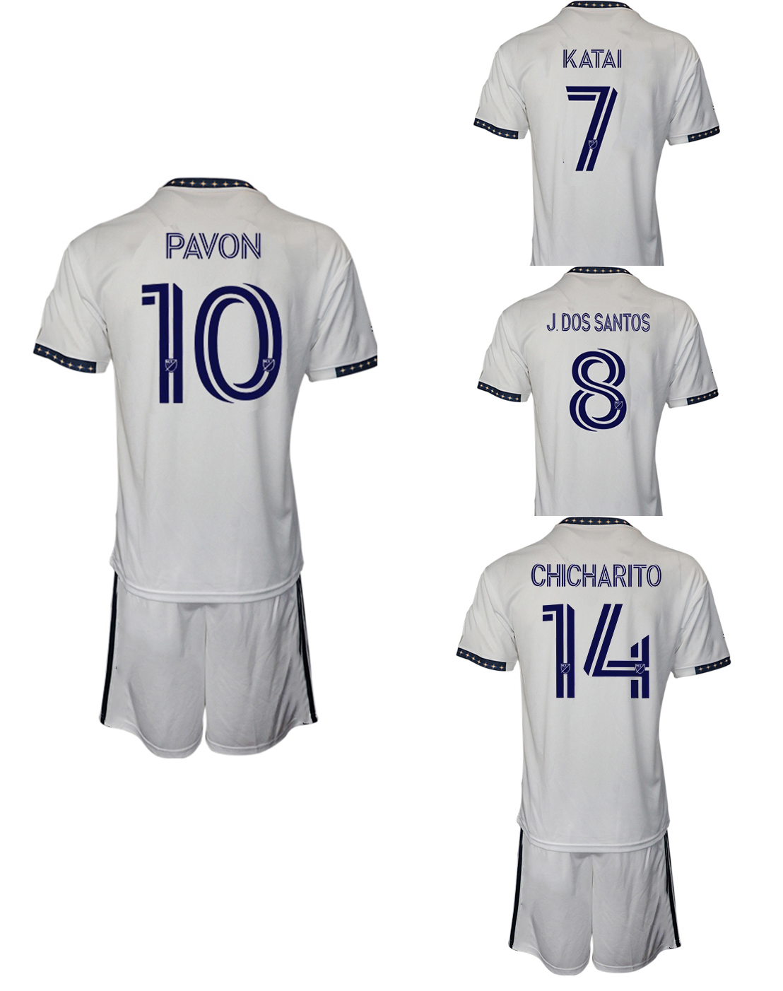 

22- 23 10 PAVON 7 KATAI customized home Soccer Jerseys SetS With Shorts 17 LLETGET 14CHICHARITO yakuda local online store 14 CHICHARITO 8 J.DOS SANTOS sportswear, 22-23 home