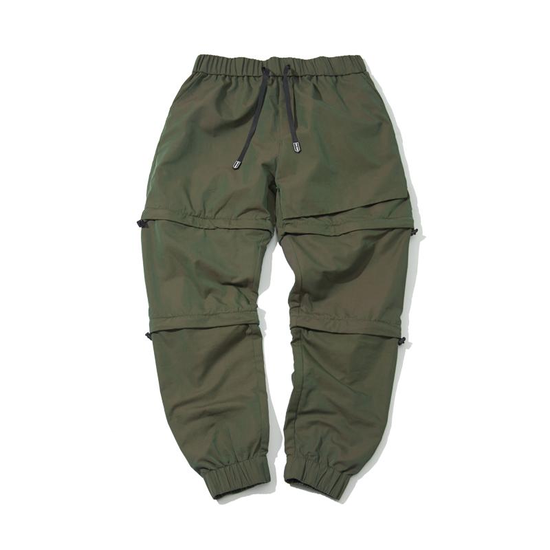 

Men' Jeans Men Trousers PUPILTRAVEL Overalls Men' Ruffian Handsome Functional Wind Binding Feet Casual PantsMen, Army green