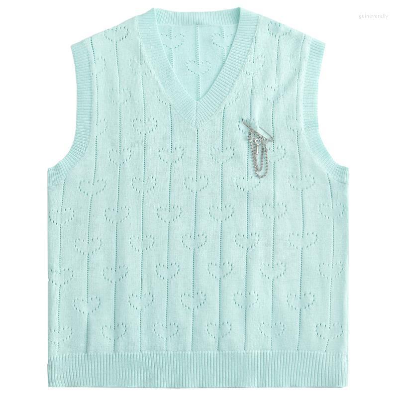 

Men' Vests LACIBLE Autumn Men Streetwear Harajuku Knitted Vest Hollow Love Sleeveless Loose Casual Kintted Pullover Tank Tops Unisex Guin22, Black