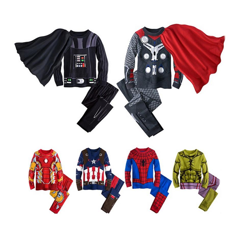 

cute boy pajamas set lovely cartoon anime stye cotton sleepwear set for 1-10yrs boys children kids underwear night clothes 245l, Blue