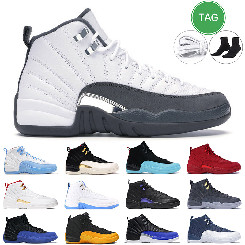 

12s men Basketball Shoes 12 Gamma Blue University Gold Dark Grey Utility Winter Black Red The Master Taxi mens outdoor sports trainer Sneakers, #16
