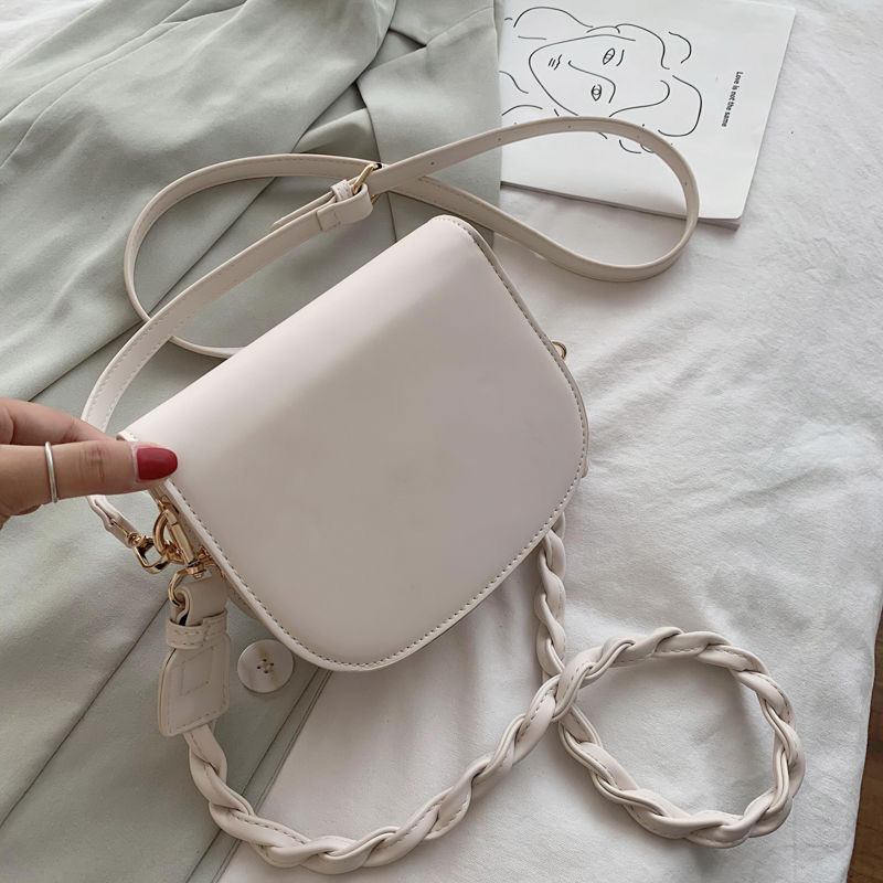 

Simple sense summer small bag female tide net red saddle shoulder bag versatile cross-body bag, Lavender