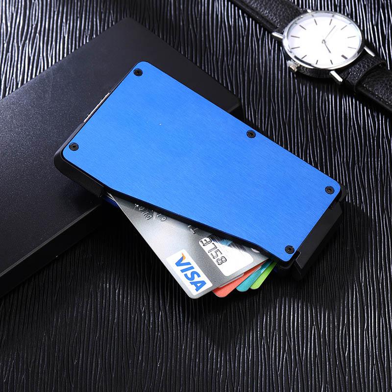 

Card Holders Cash Holder Fan Carbon Fiber Business Wallet Protector Case Pocket Purse FireproofCard, Black