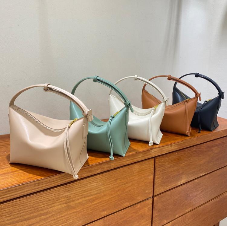 

Women's Bags Fashion Leather Handbags Simple Underarm Bags Niche Design Messenger Bag, White