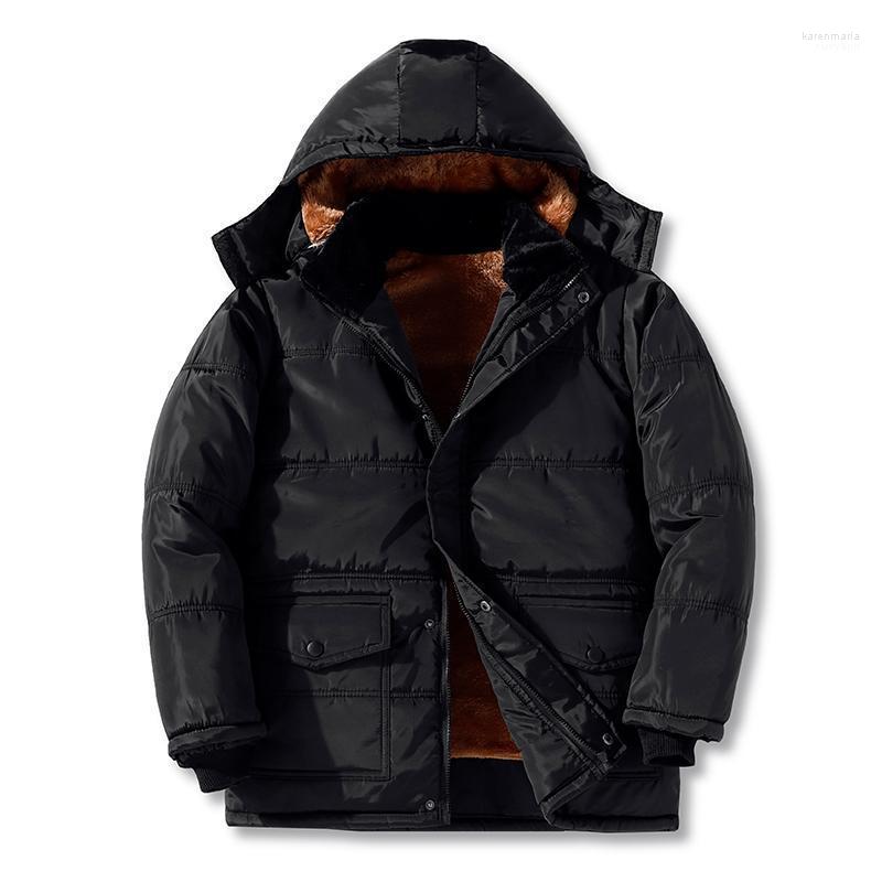 

Men's Down & Parkas 2022 Men Jacket Coats Thicken Warm Winter Windproof Jackets Casual Mens Parka Hooded Outwear Cotton-padded 5XL Kare22, 9819grey