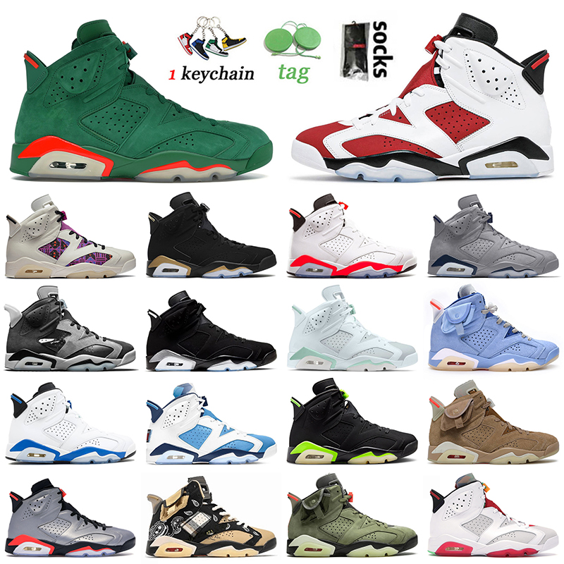 

2022 Arrival Jumpman 6 6s Basketball Shoes Gatorade Carmine Quai 54 DMP White Infrared Black Georgetown British Khaki Hare UNC Mens Women Trainers Sneakers Size US 13, D35 40-47 oreo high