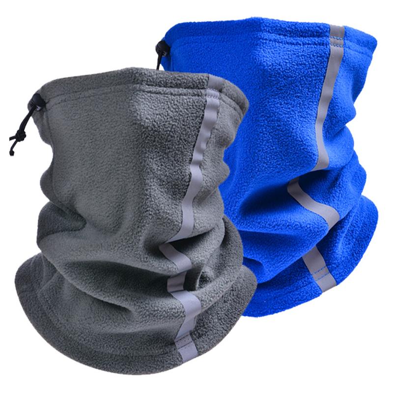 

Scarves Winter Thermal Warm Scarf Reflective Strip Half Face Mask For Night Cycling Running Polar Fleece Bandana Neck Ear Warmer GaiterScarv