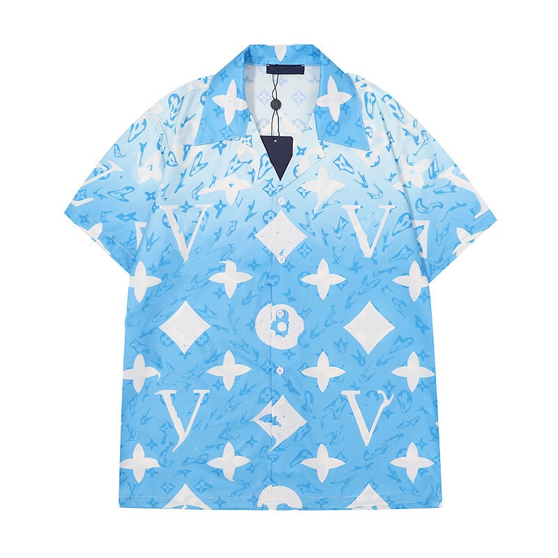 

LUXURY Men's Casual Shirts Letter Print Women's Hawaiian Shirts Loose Beach Seaside All with Street Style Fashion Short Sleeve Tops -3xl, Customize