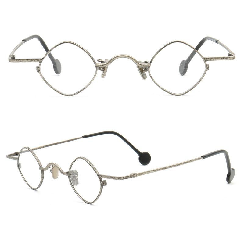 

Fashion Sunglasses Frames Women Square Glasses Men Light Round Prescription Eyeglasses Frame Diamond Shield Eyewear Retro Metal SpectaclesFa