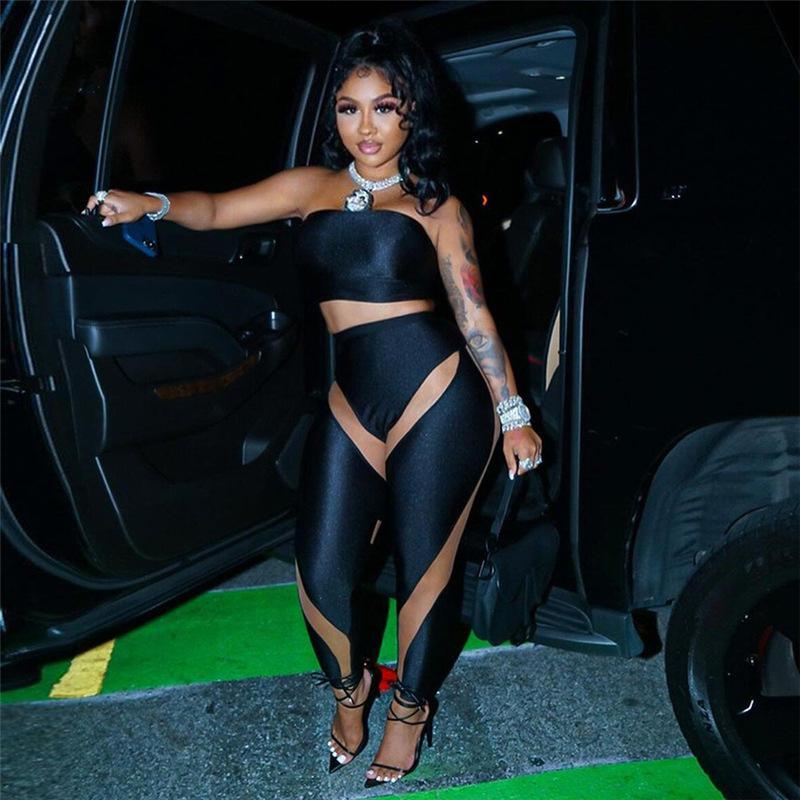 

Women' Swimwear Swimsuit For Women Beach Cover Up 2022 With Summer Dress Sexy Tight Sleeveless White Strapless Tops Hitting Sceomen, Black