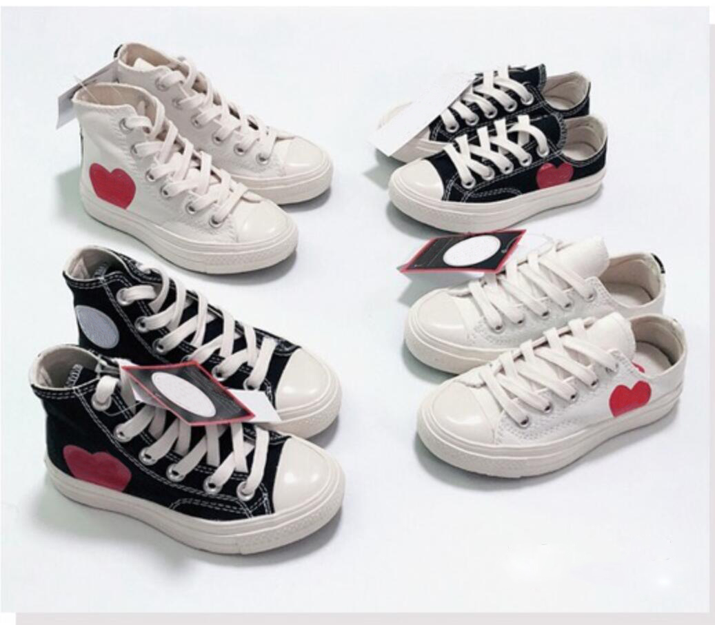 

kids Commes Des Garcons Play Chuck canvas shoes Boys girls 1970 1970S Casual Shoes Tayler Vulcanized CDG Sneakers baby toddler Skateboarding shoe sneaker, Do not choose;other color;contact me