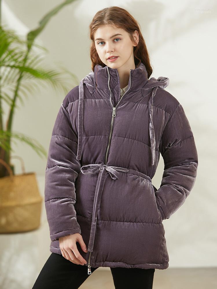 

Women's Down & Parkas Winter Women Jacket Medium-long Thicken Outwear Hooded Wadded Coat Slim Parka Cotton-padded Overcoat 11964 Guin22, Purple