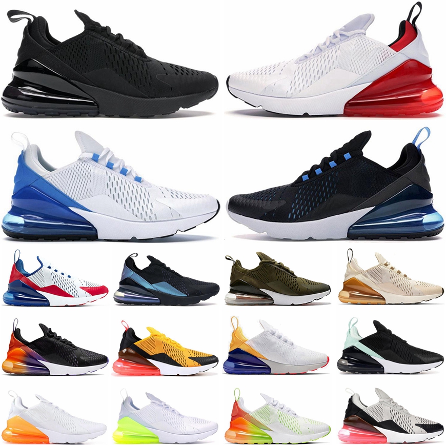 

270s Mens Womens Running Shoes 270 sneaker Triple Black White Navy Blue Photo Bule Cool Grey Barely Rose Pink Red Men Women Sports Sneakers Trainers, 25