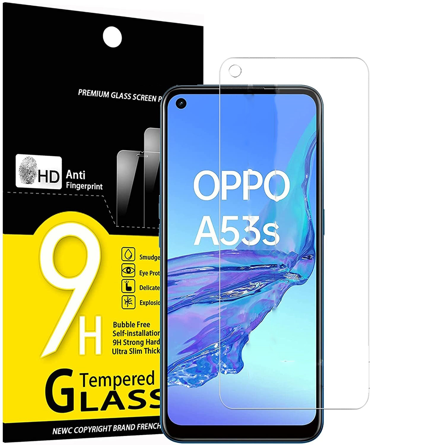 

Screen Protector Glass for OPPO A91 A72 A73 5G A92 A5 A9 2020 protective glass A53 A52 A54 A55 A32 A31 A74 A53S