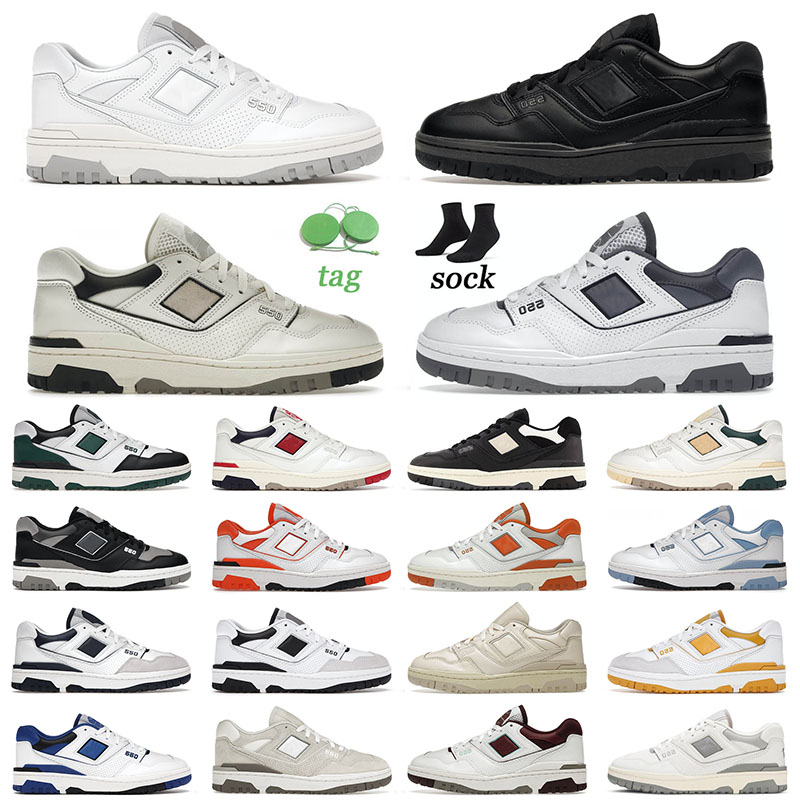 

designer mens women casual shoes 550 sneakers BB550 Triple Black White Cream Burgundy Syracuse University Blue Sports Trainers 36-45, B63 white pink 36-40