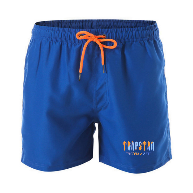 

Trapstar Designer Men Beach Shorts Fitness Muscle Printed Water Sports Surf Mesh Lining Swimwear Fashion Double Layer Bermuda 2023 Mwf6, Navy