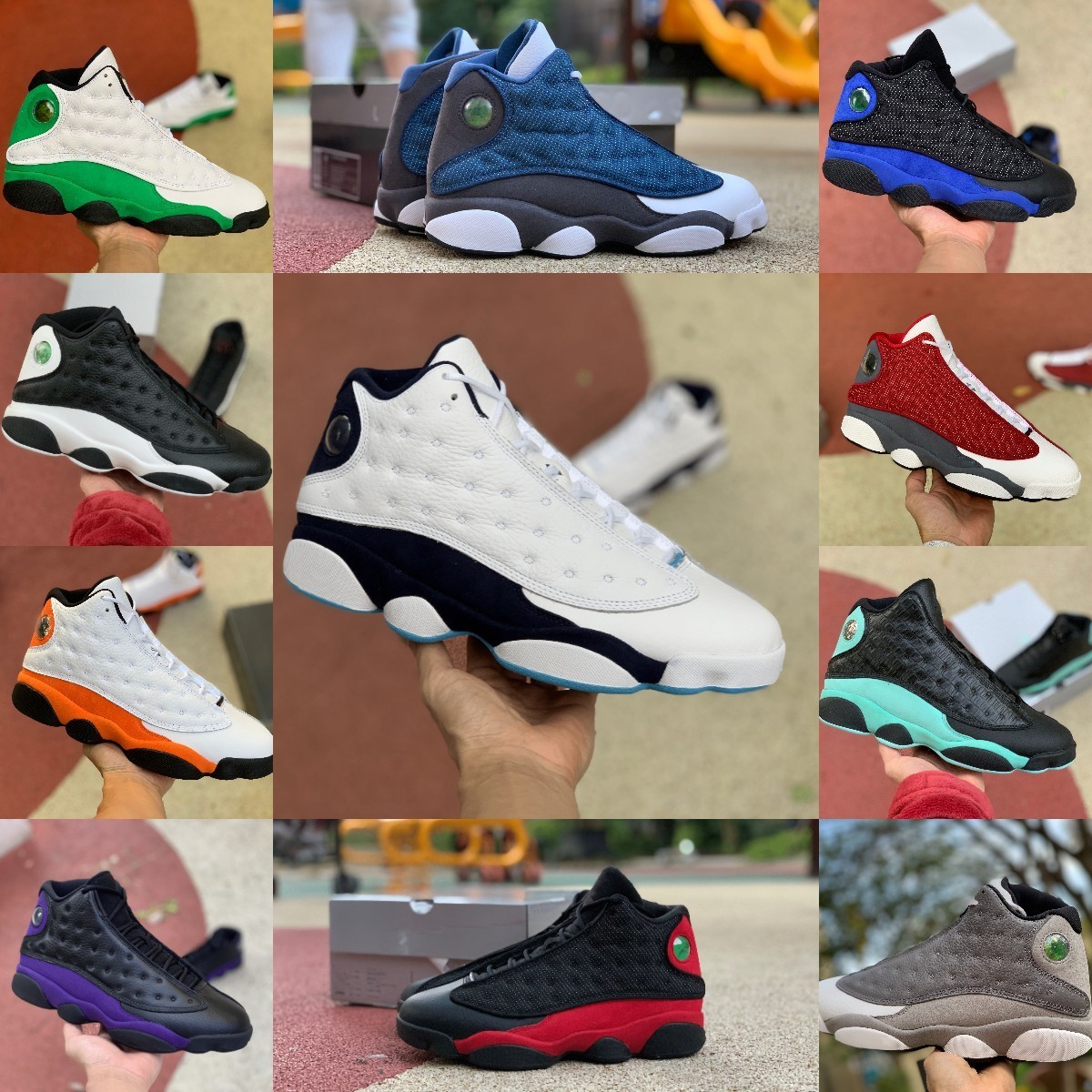 

Jumpman 13 13S Basketball Shoes Mens High Flint Bred Island Green Red Dirty Hyper Royal Starfish He Got Game Black Cat Court Purple Grey Toe Chicago Trainer Sneakers, Please contact us
