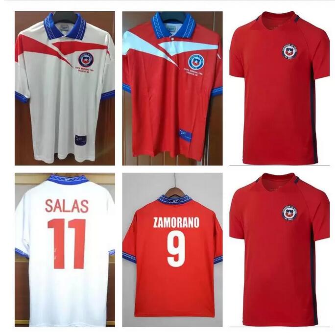 

Retro classic 2016 1998 Chile Soccer Jerseys 16 17 98 ALEXIS A.VIDAL VALDIVIA MEDEL González Barrera Musrri Mafla Gald Rodriguez ZAMORANO sports football shirts