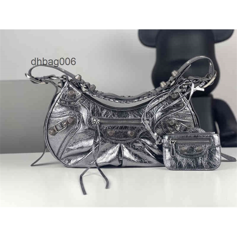 

2022 b Leather Home Le Designer Cagole Bags Locomotive Balenciga Bag One Cowhide Armpit Single Shoulder Messenger Bag ELY9, Red-small