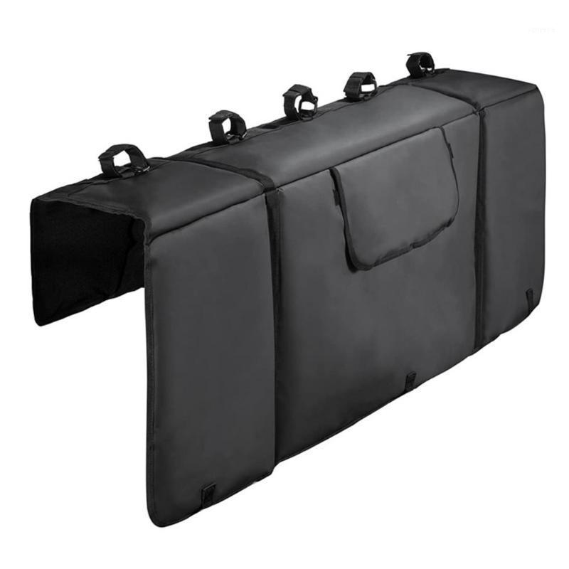 

Car Organizer Tailgate Bike Pads Waterproof Truck Protection Pad With Secure Frame Straps 2 Tool Pockets Load Up To 5 Bicycles