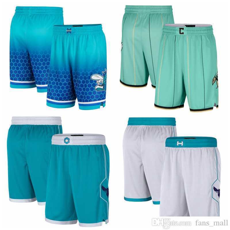 

Printed Charlotte''Hornets''Men 2021/22 City Swingman Pants Edition Basketball Shorts Performance Black