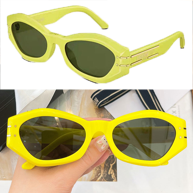 

2022S New Color Sunglasses SIGNATURE B1U Mens or Womens Oval Sunglasses Acetate Frame Fashion Trend Spring Summer Travel Vacation Anti-UV400 With Box