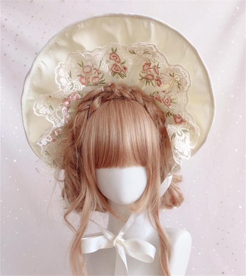 

Other Event & Party Supplies Anime Cosplay Japanese Vintage Princess Lolita Lace Bonnet Headwear Top Hat Sun Women Victorian Bnt B1939