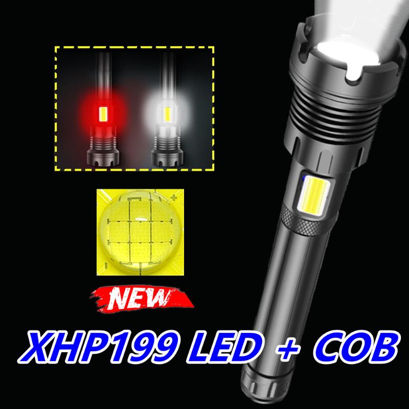 

Flashlights Torches 400000 Lumens XHP199 High Powerful LED Torch Usb Rechargeable 18650 26650 Flash Light XHP90 XHP70 XHP50 Lante