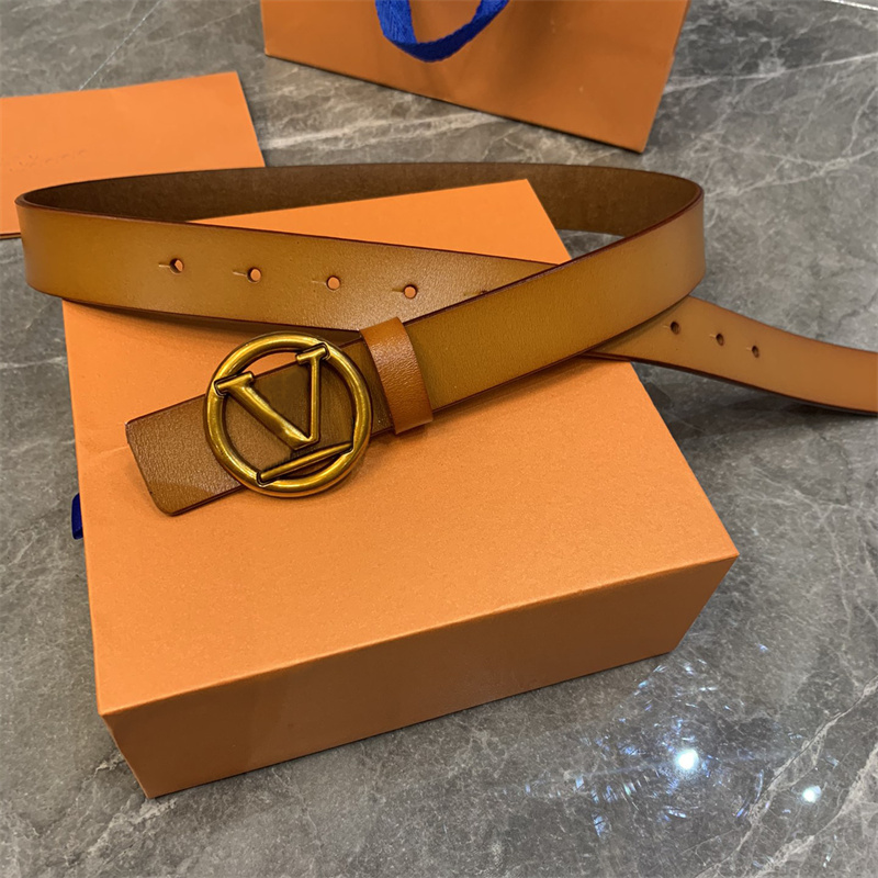 

Womens Leather Belt Designer Gold Belts Buckle Belts Classic Fashion Belt Luxury Gift 95 To 110cm Cintura, As pics