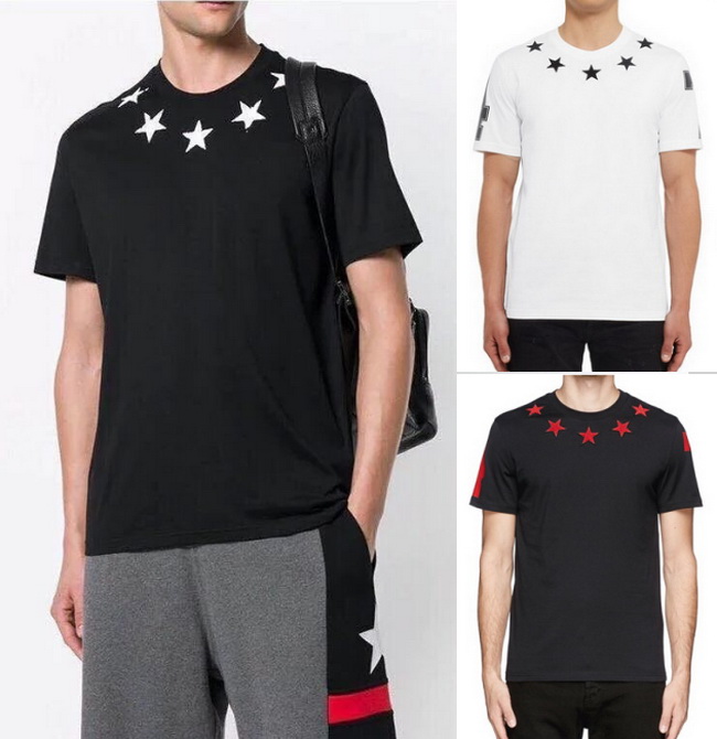 

Mens Clothing Tops Women Men Hip Hop T-shirt Short Sleeves Fashion Five Pointed Star Embroidered Mens Stylist Cotton Tshirt Sweatshirt S-2XL, White