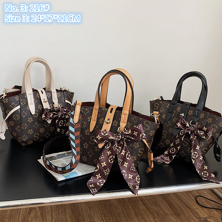 

Wholesale factory ladies shoulder bags 3 styles street fashion printing elegant backpack sweet bow ribbon handbag personality contrast leather jiaozi bag, Beige3-216#