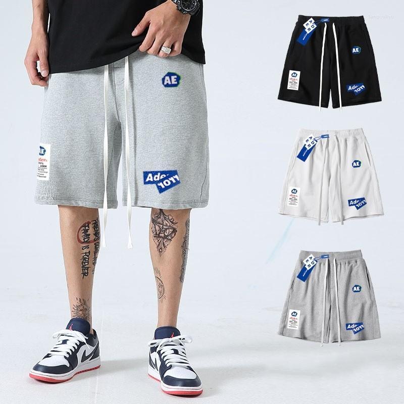 

Men's Shorts Men's Men Women Adererror Sports Big Pocket Mark Drawstring ADER ERROR Summer Origami Letter Glue Label Loose Five-point, Black