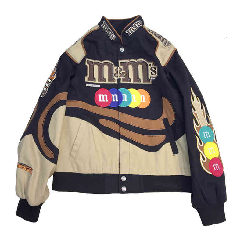 

Men's Jackets Embroidery M Letter Harajuku Baseball Jacket Coats Men Women Hip Hop Printed Couples Patch Varsity Bomber M-3XL Y5OQ, Extra not product