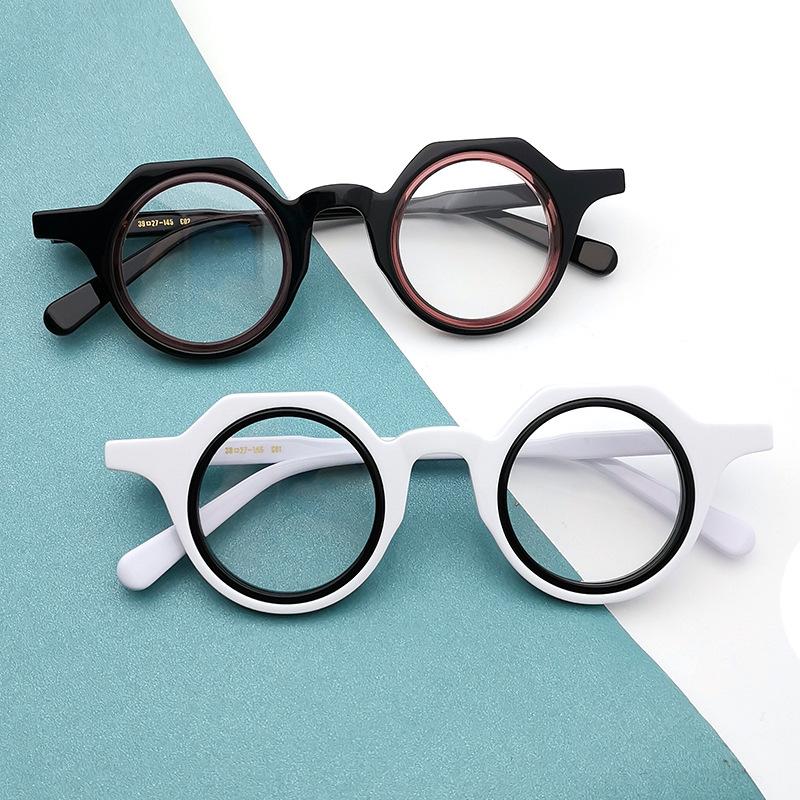 

Fashion Sunglasses Frames Belight Optical Acetate Irregular Shape Design Women Men Vintage Retro Prescription Eyeglasses Frame Eyewear G2286